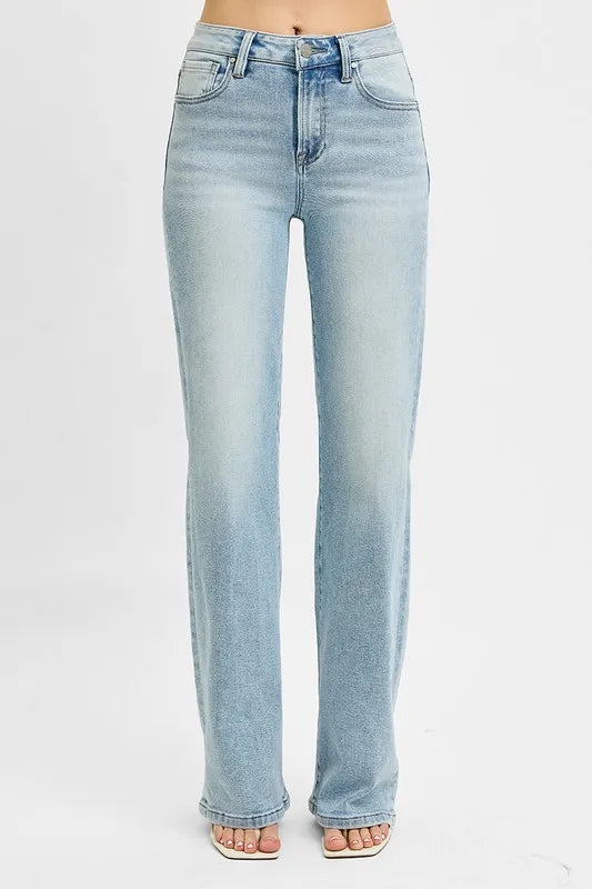 Medium Risen High Rise Wide Leg 90S Jeans