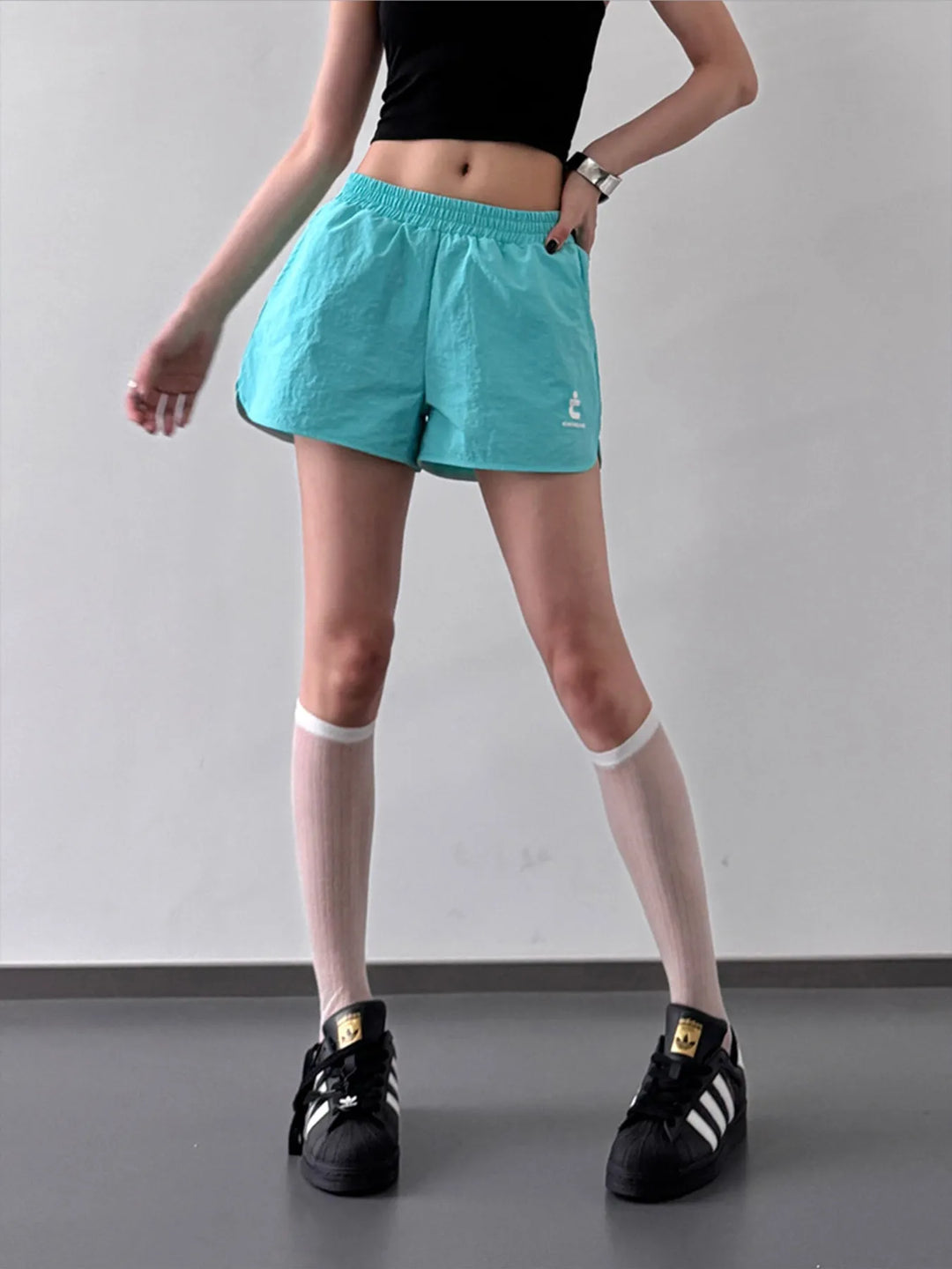 Elastic Waist Cotton Linen Shorts