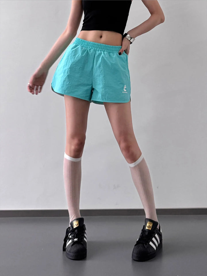 Elastic Waist Cotton Linen Shorts