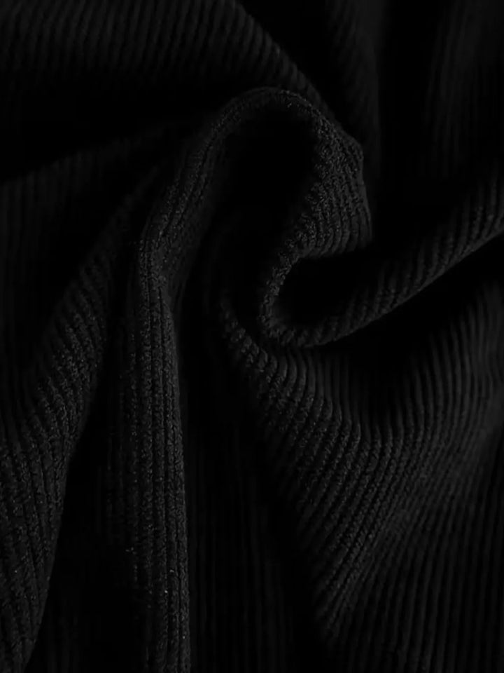 Black Embroidered Sunflower Wide Strap Overalls With Pockets