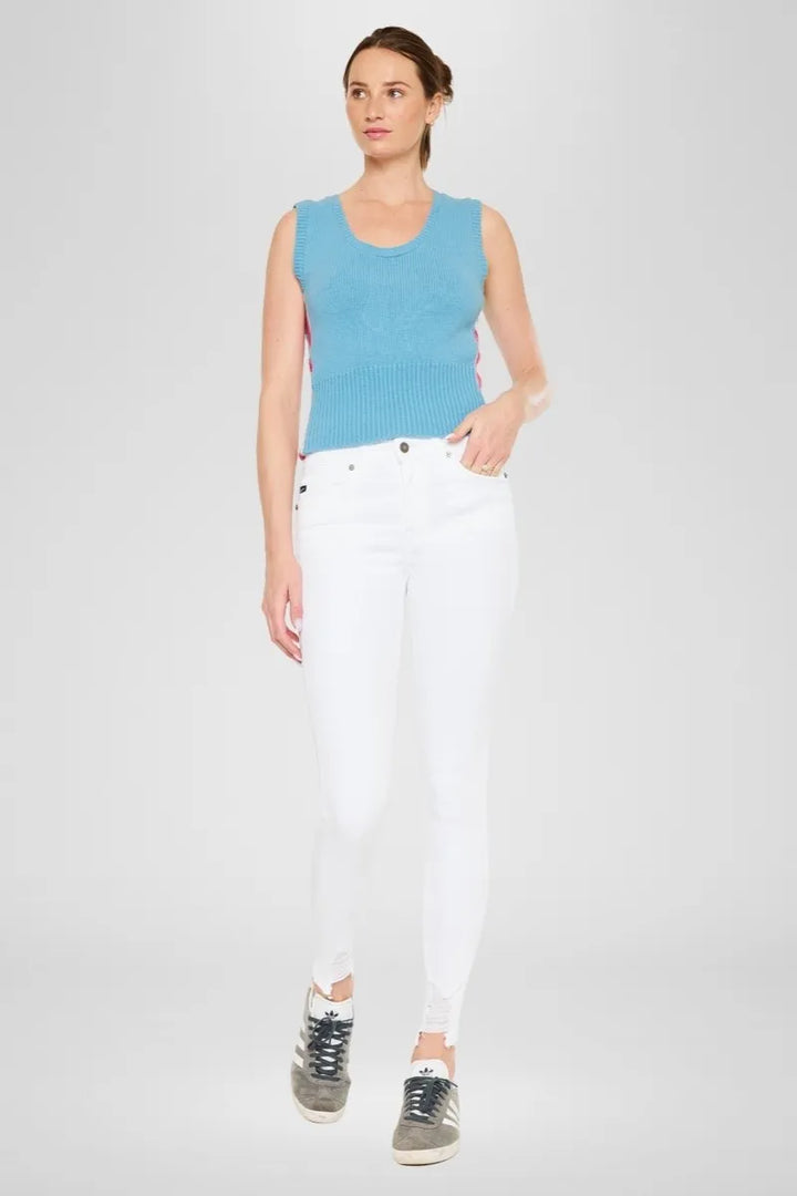 White Kancan High Rise Super Skinny Jeans 1
