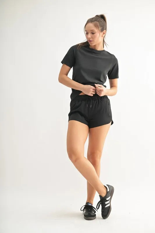 Black Mono B Round Neck Short Sleeve T Shirt 8