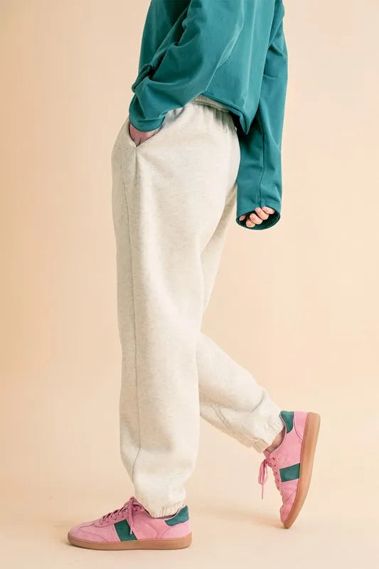 Aemi Co Drawstring Elastic Waist Joggers 4