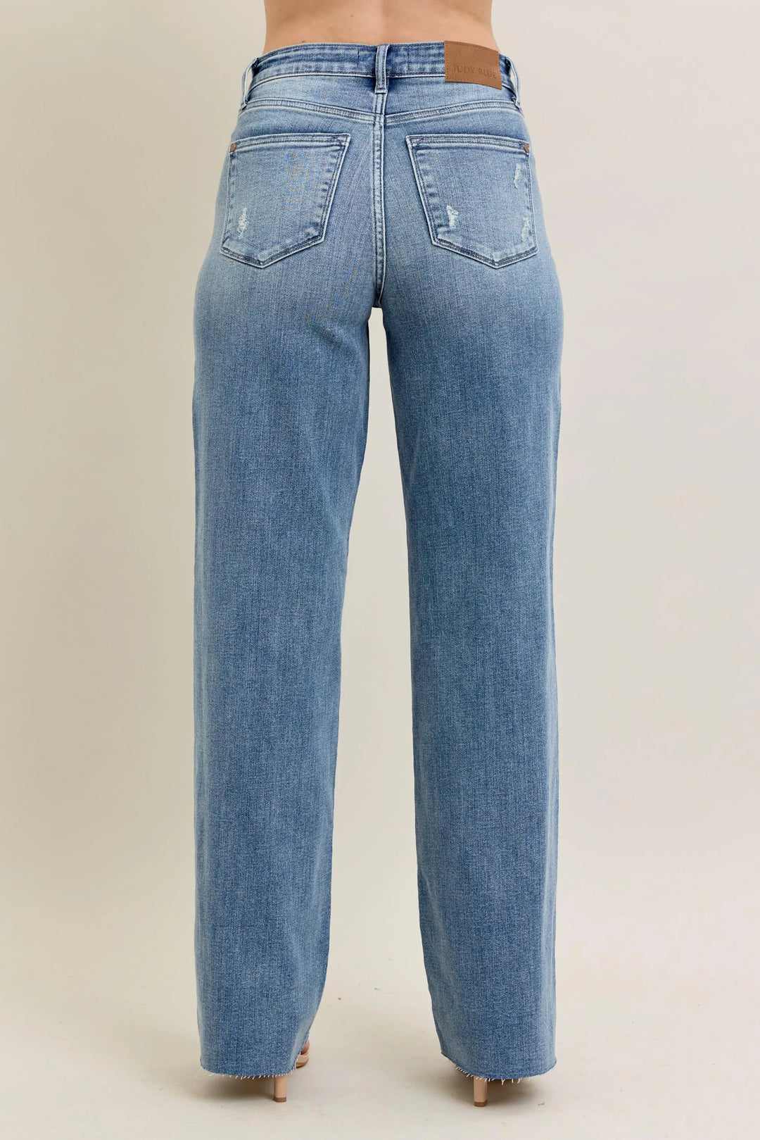 Md Judy Blue Full Size V Front Baggy Jeans Plus Size