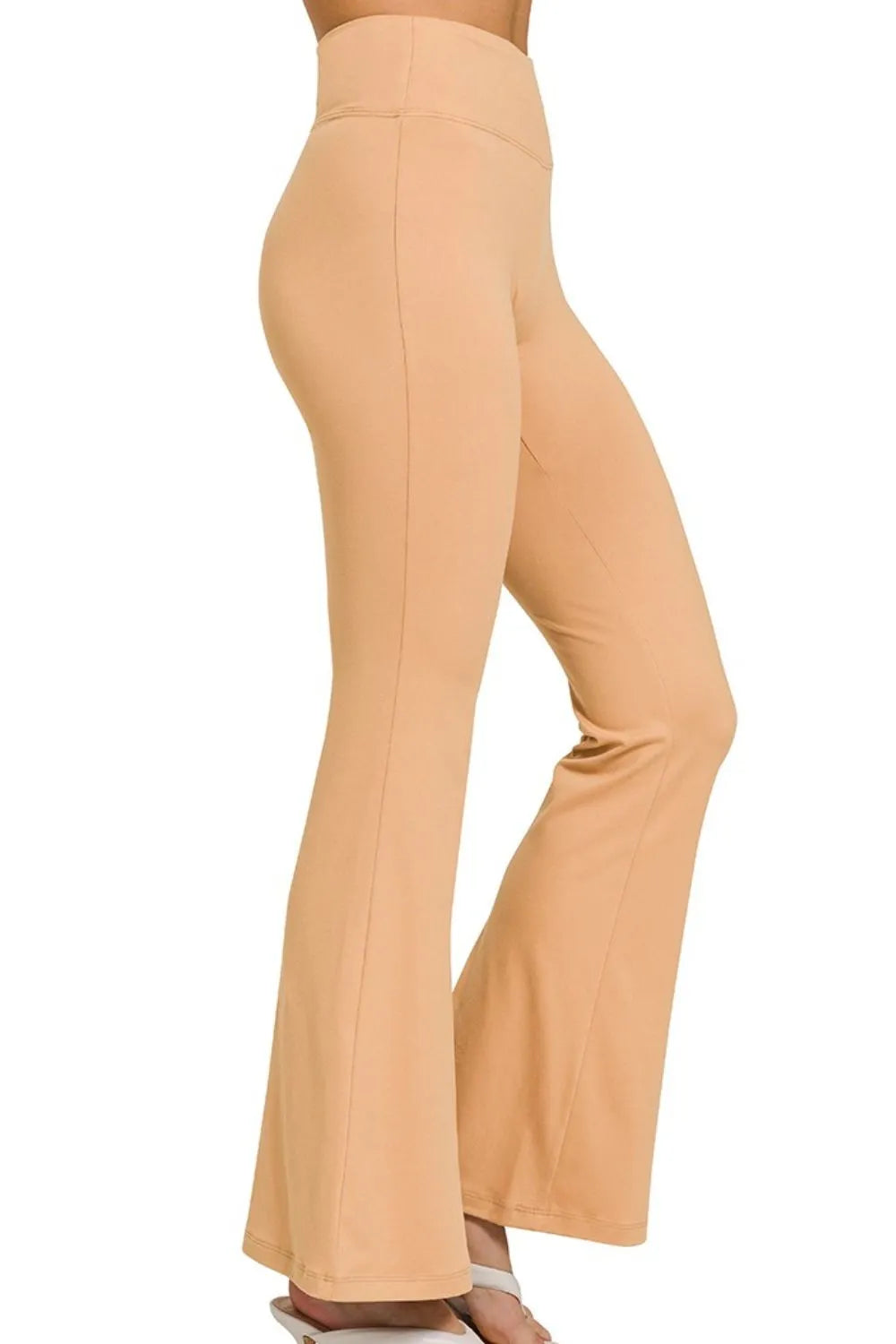 Dk Brush Zenana Buttery Soft Flare Leg High Waist Yoga Pants 1