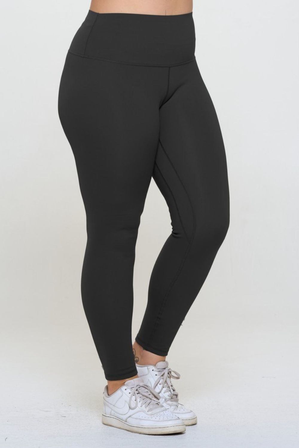 Yelete Full Size Fleece Lined High Waisted Leggings 1