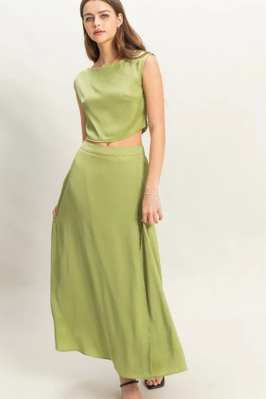 Matcha Hyfve Sleeveless Top And Maxi Skirt Set 4