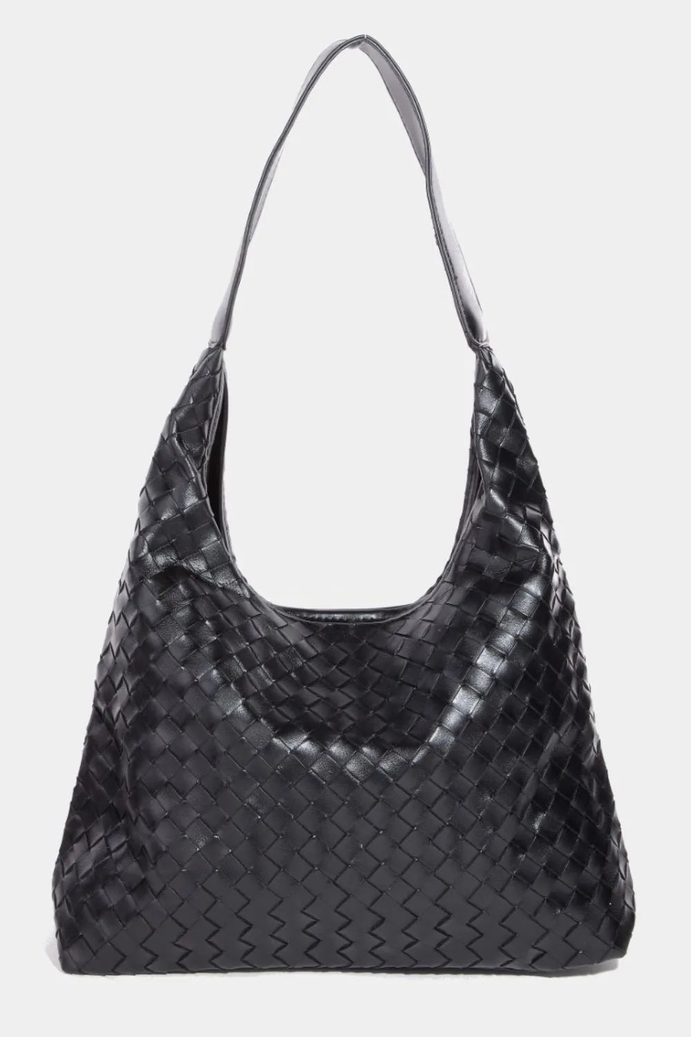 Bk Fame Woven Faux Leather Tote Bag