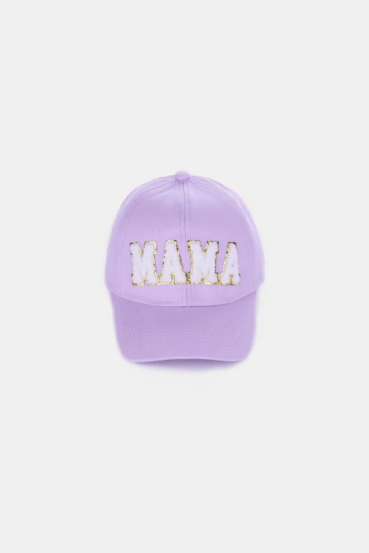 White Mama Chenille Patch Baseball Cap