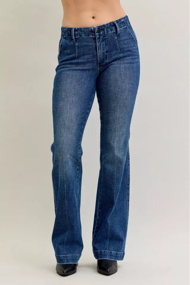 Dk Judy Blue Full Size Mid Rise Bootcut Jeans With Welt Pockets Plus Size