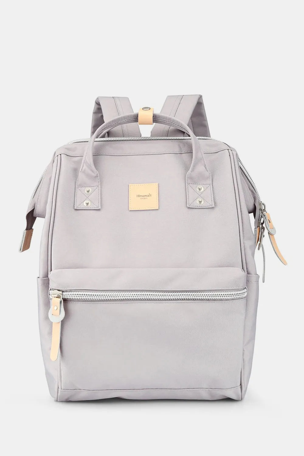Sky Blue Himawari Water Resistant Canvas Backpack Bag With Side Pockets