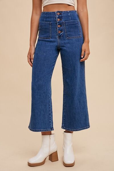 Dark Annie Wear Button Fly High Waist Jeans