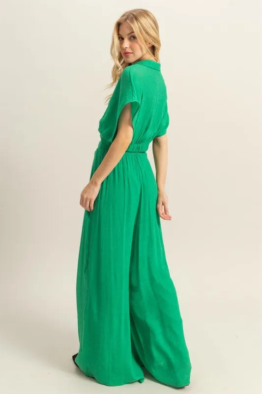 Hyfve Kimono Sleeve Crop Top And Wide Leg Pants Set 4