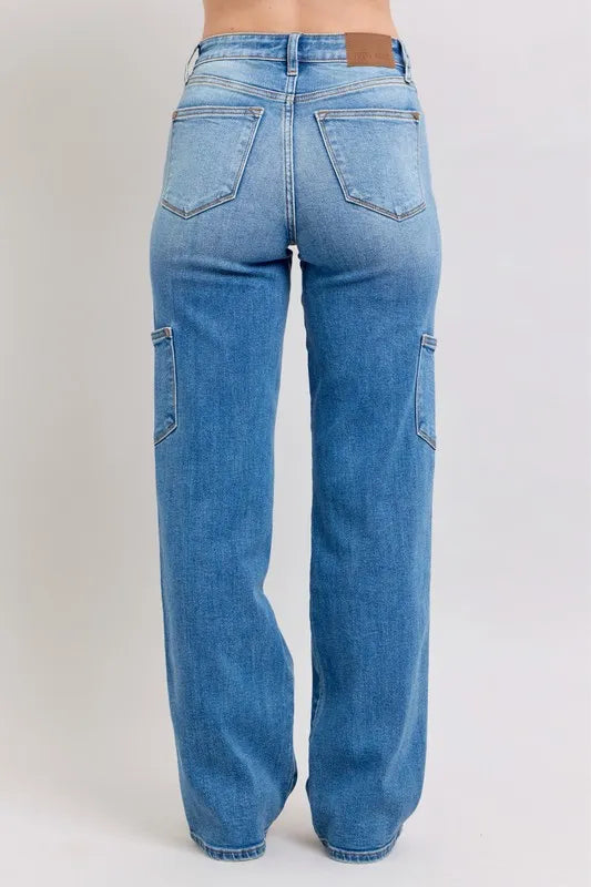 Md Judy Blue Full Size High Waist 90S Straight Jeans Plus Size