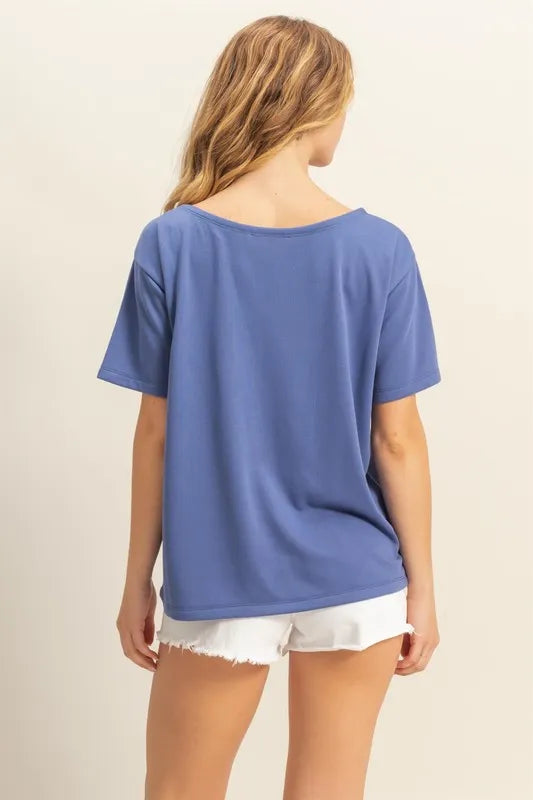 Dusty Indigo Hyfve Everyday Short Sleeve Tee