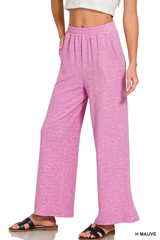 Zenana Cotton Slub Tank Pants Set 2