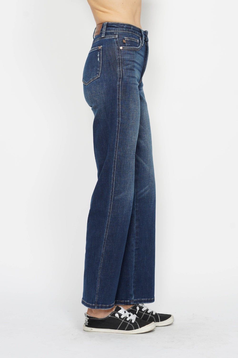 Dark Judy Blue Full Size High Waist Tummy Control Jeans