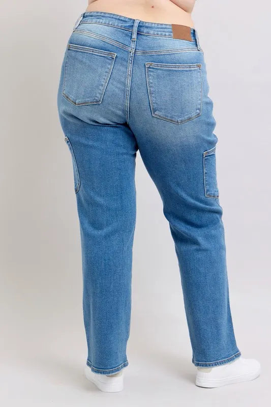 Md Judy Blue Full Size High Waist 90S Straight Jeans Plus Size