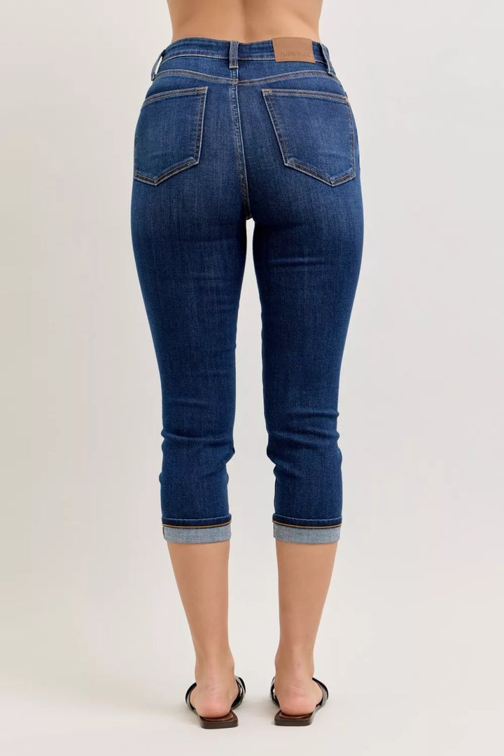 Dk Judy Blue High Waist Capri Jeans With Single Cuff