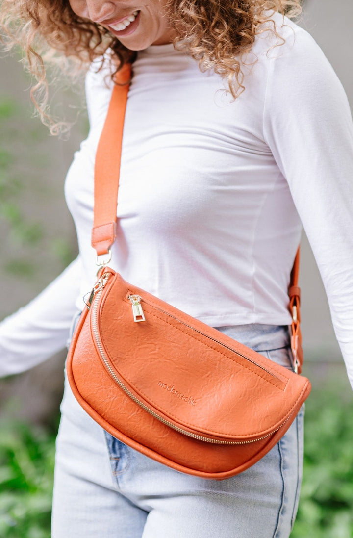 Holly Foldover Crossbody Belt Shoulder Bag