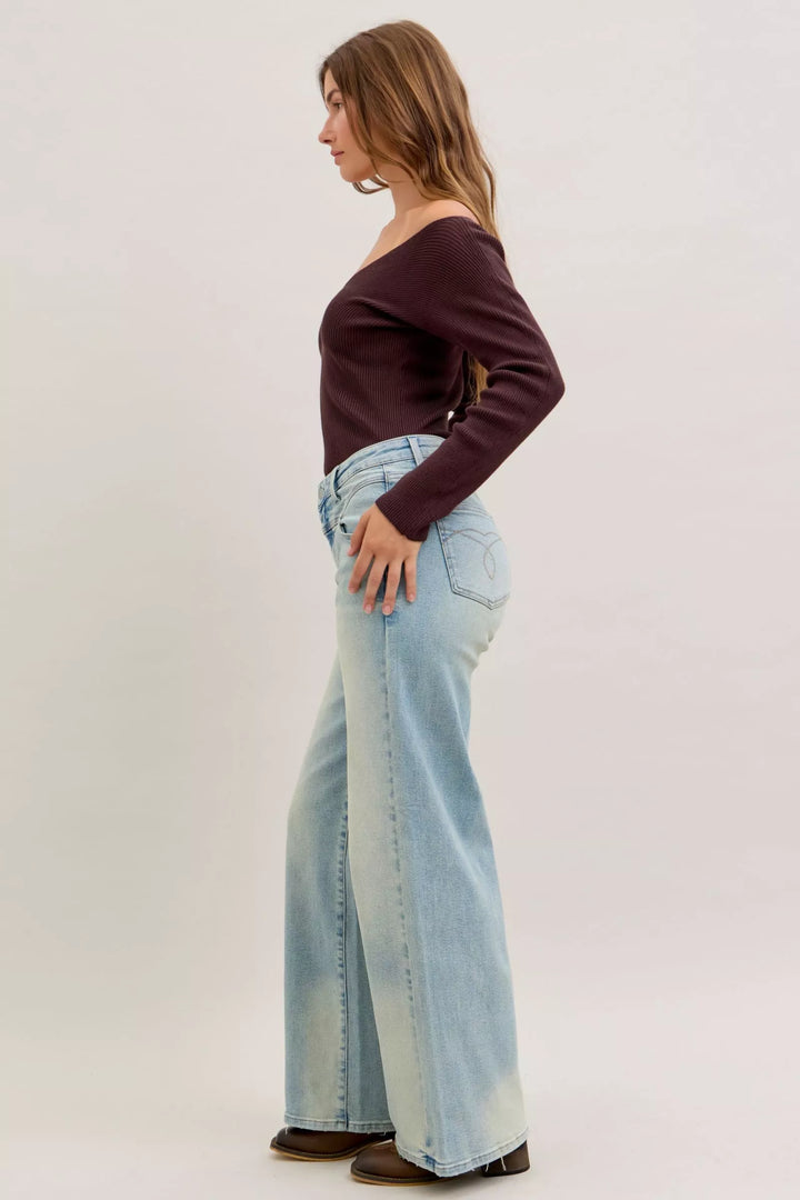 Md Judy Blue High Waist Column Straight Jeans