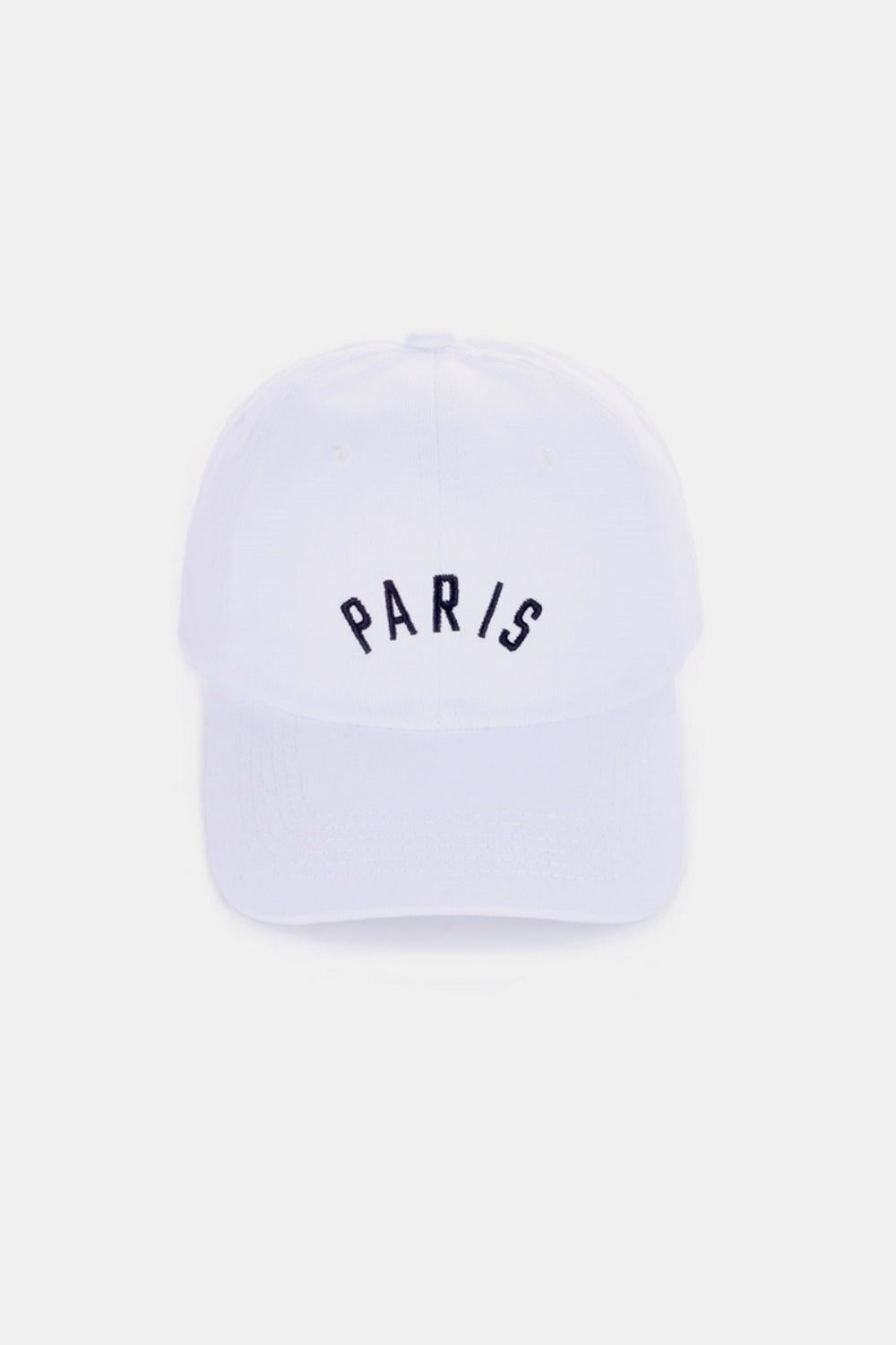 London White Zenana Embroidered City Baseball Cap