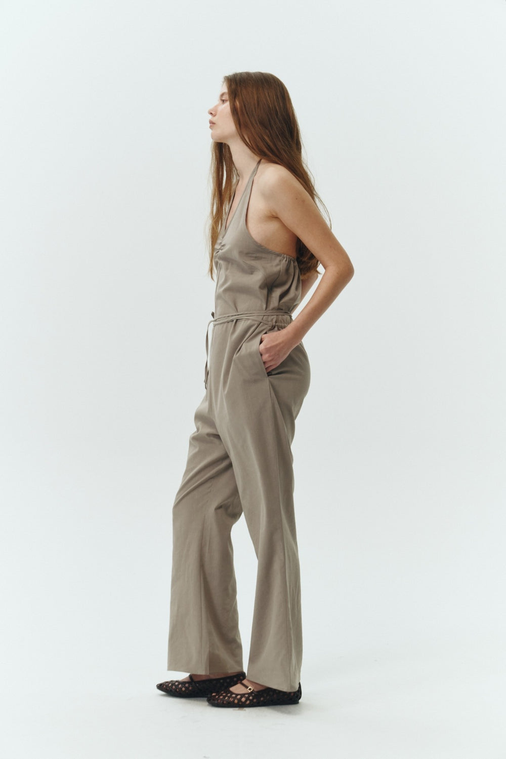 Black Daisy Solid Jumpsuit