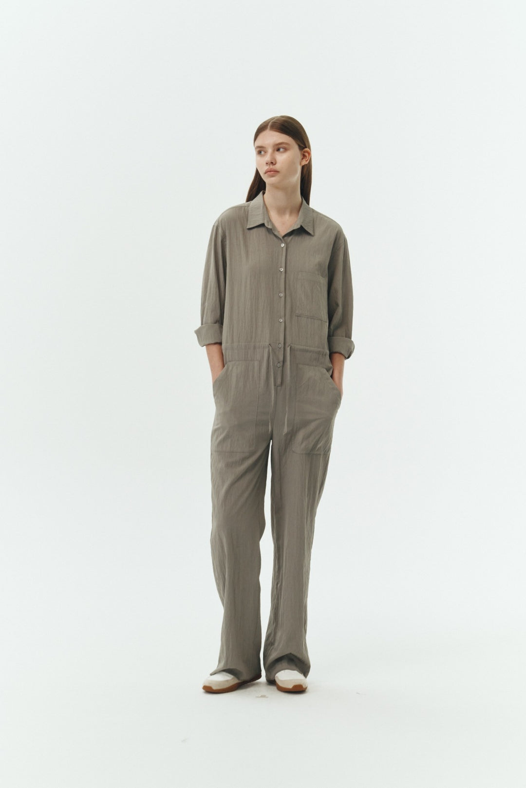 Khaki Gray Saige Jumpsuit