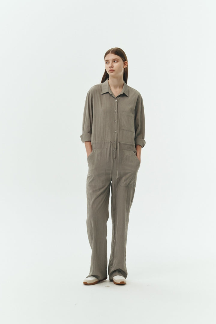 Khaki Gray Saige Jumpsuit