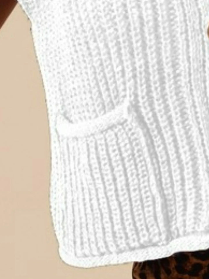 Off White So Me Big Metal Button Front Sweater Vest 1
