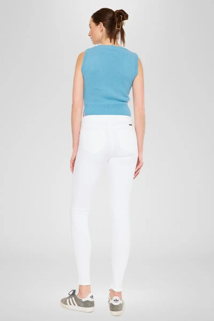 White Kancan High Rise Super Skinny Jeans 1