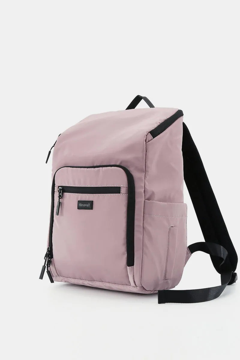 Black Himawari Nylon Waterproof Backpack Bag