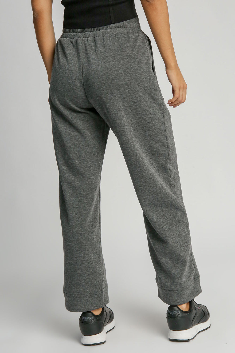 Dark Gray Umgee Full Size Drawstring Wide Leg Pants With Pockets 2