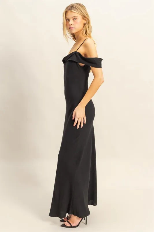 Black Hyfve Flattering Fit Cami Maxi Dress 2