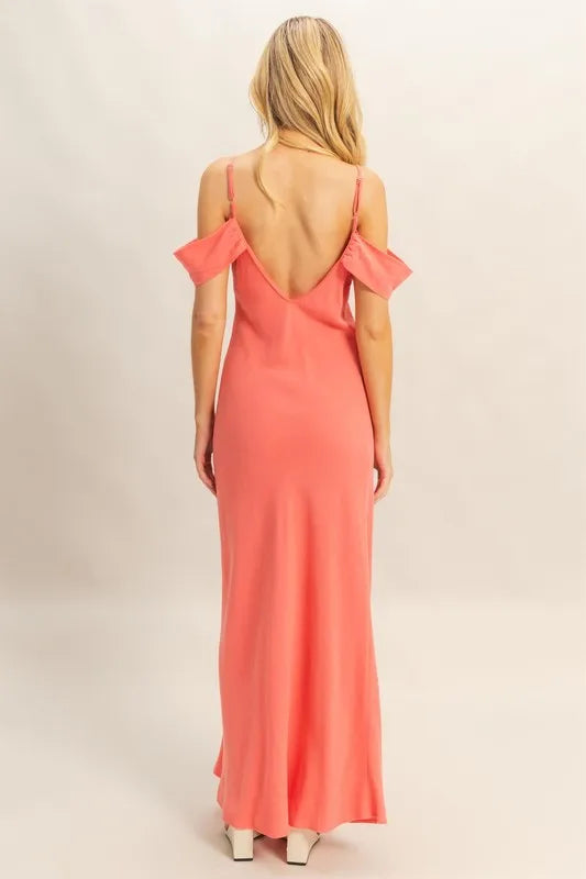 Pink Hyfve Flattering Fit Cami Maxi Dress 1