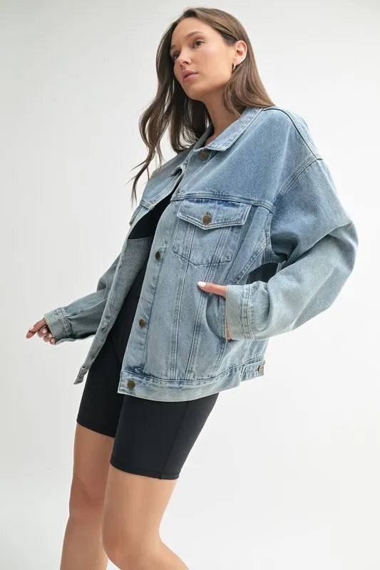 Md.Denim Mono B Boxy Cut Denim Jacket