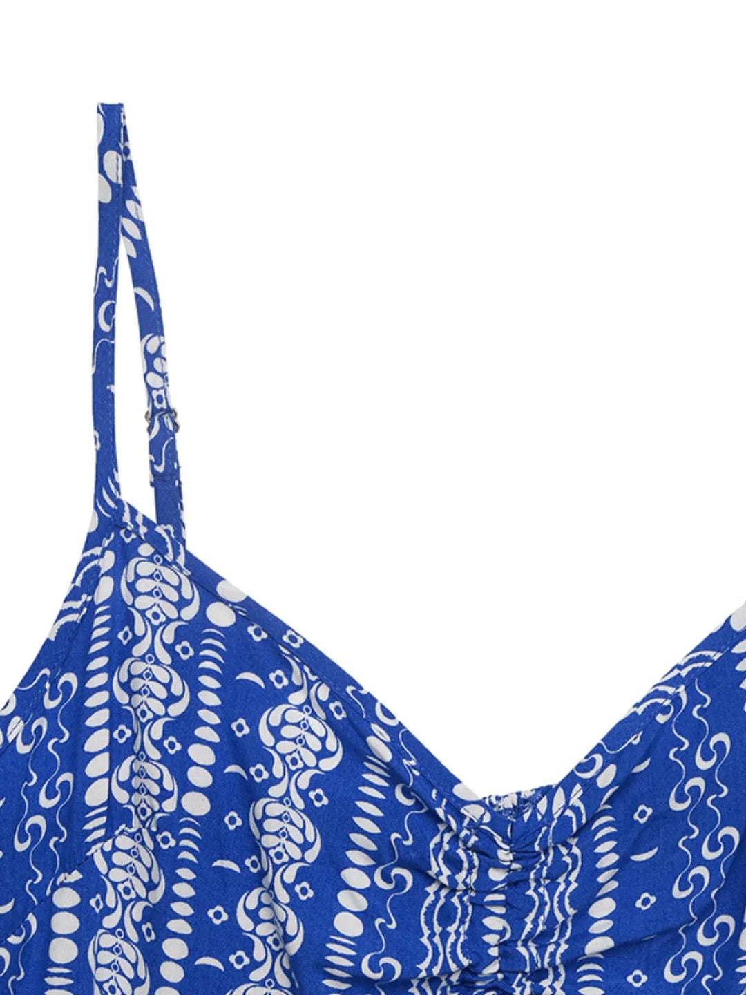 Printed Spaghetti Strap Wide Leg Jumpsuit