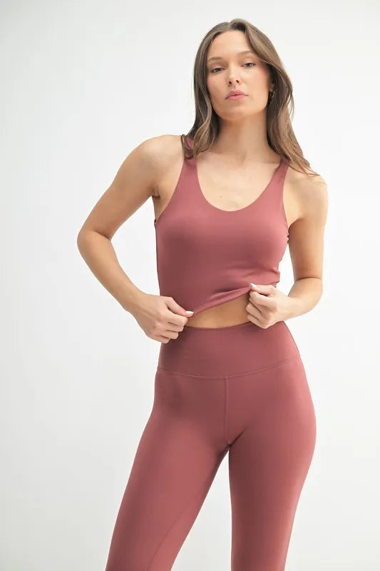 Red Pear Mono B Venice Cloud Light U Back Active Tank 3