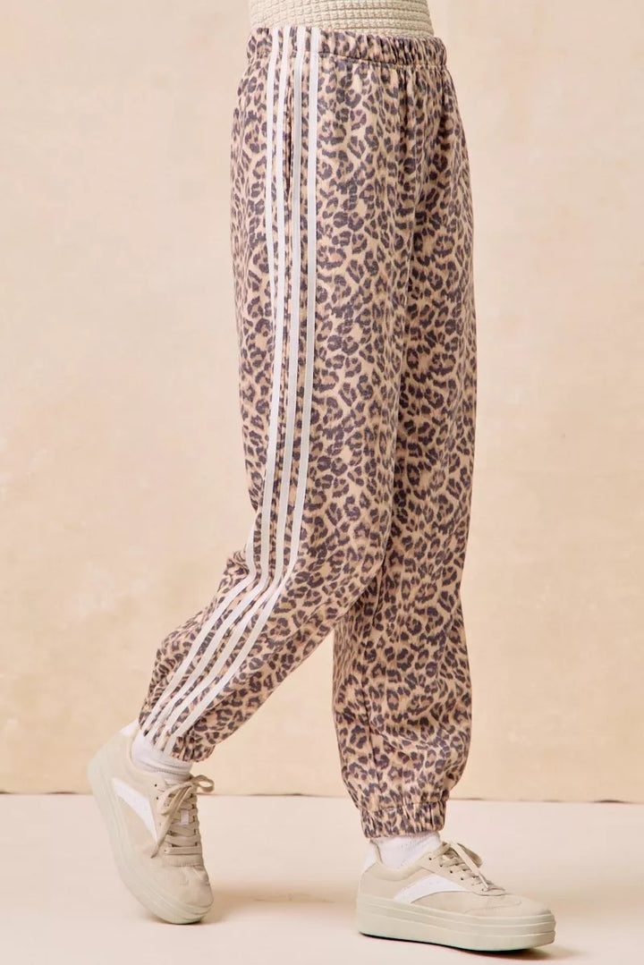 Leopard Bibi Side Lines Leopard Track Pants