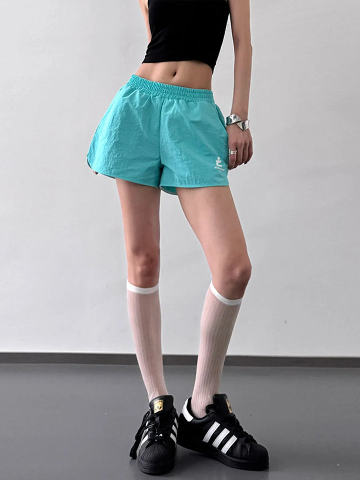 Elastic Waist Cotton Linen Shorts