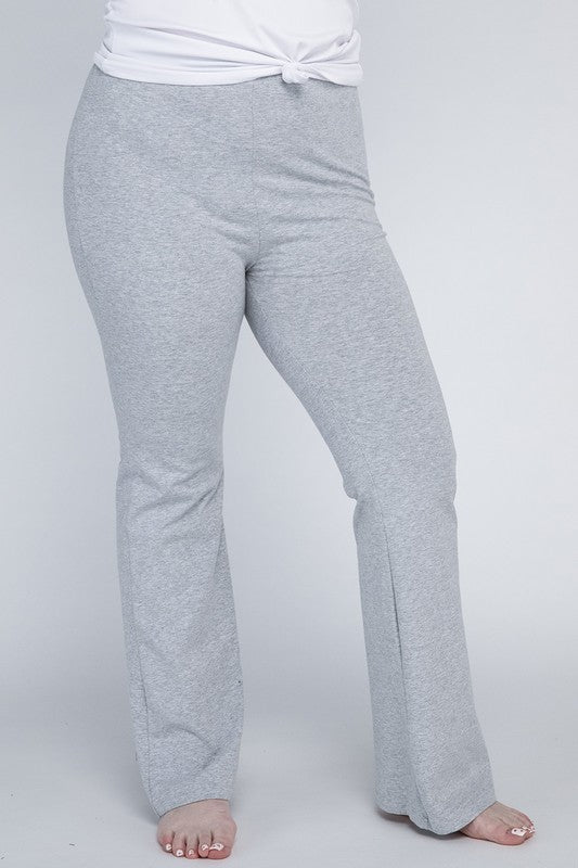 Heather Gray Plus Everyday Flare Bottoms