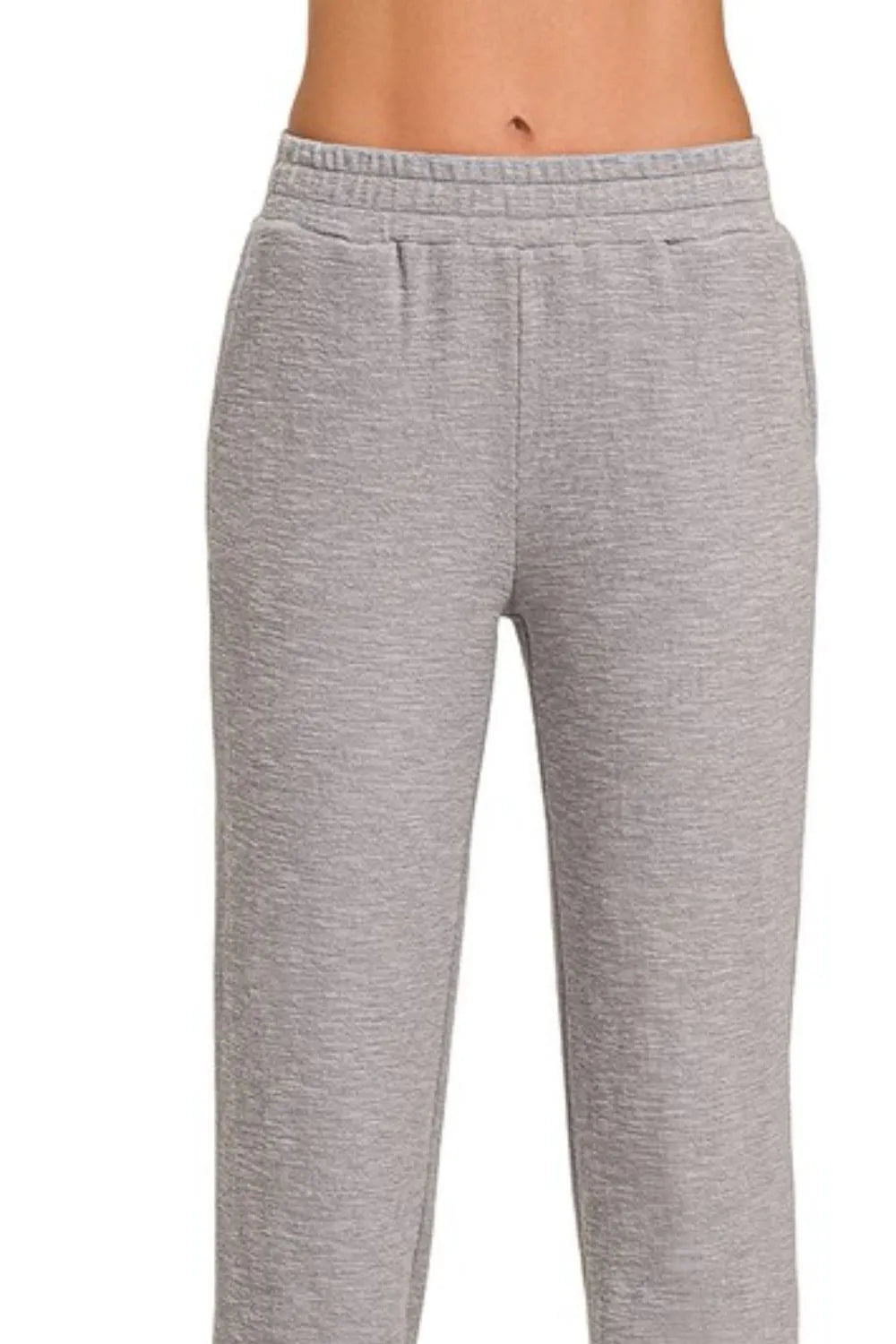 Sleet Zenana Cotton Slub Jogger Pants