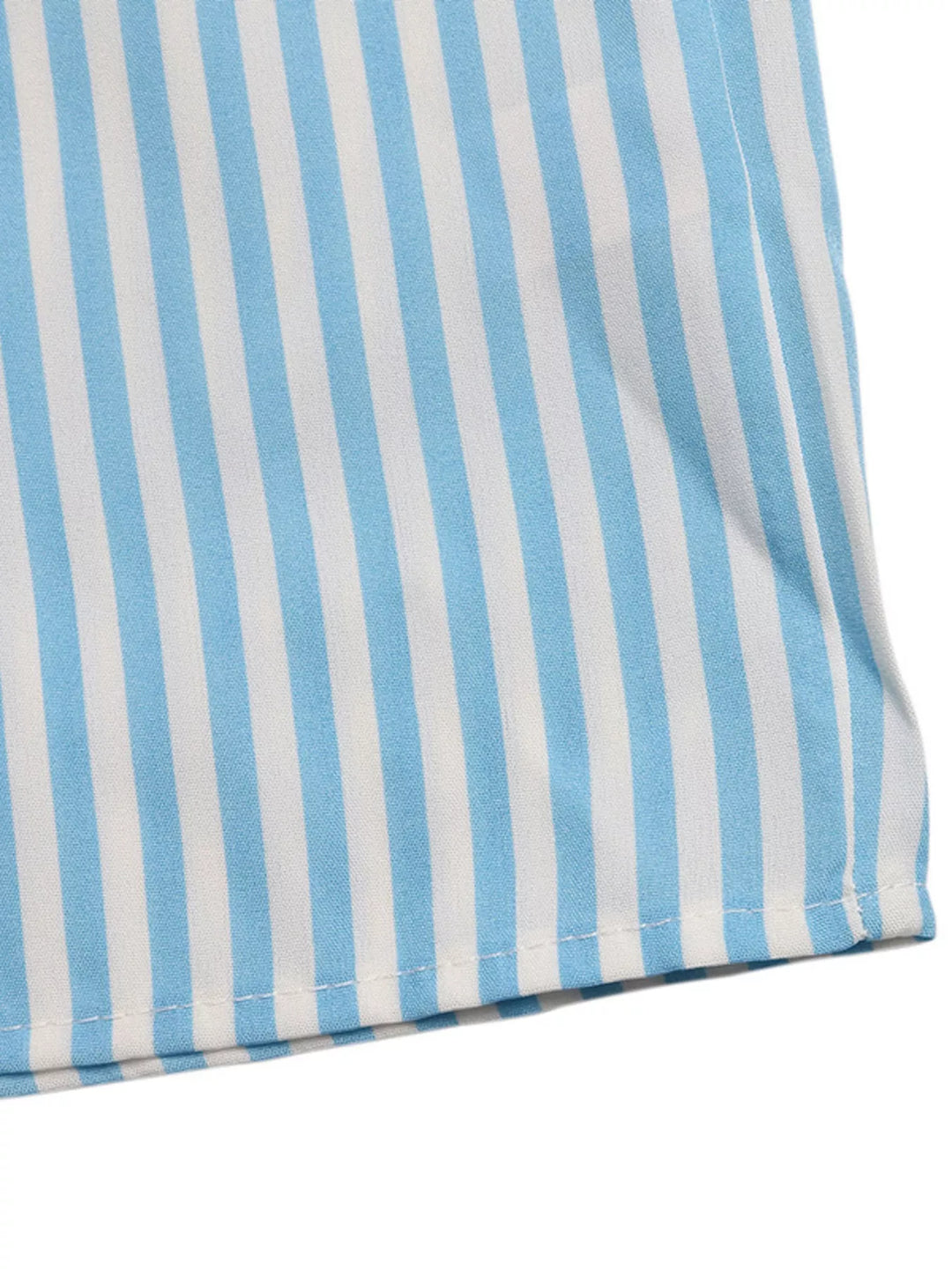 Crisscross Back Striped Romper