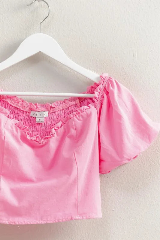 Hyfve Puff Sleeve Sweetheart Neck Top 3