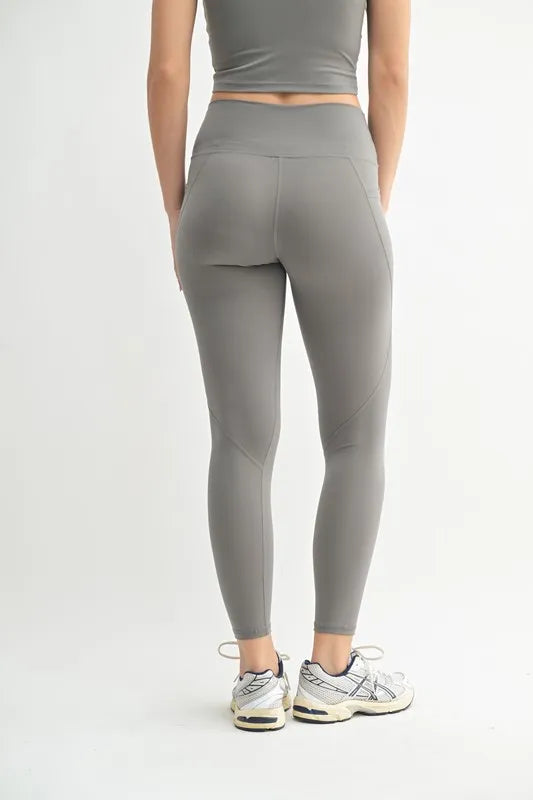 New Pewter Mono B Venice Cloud Light Sculpt High Waisted Leggings 2