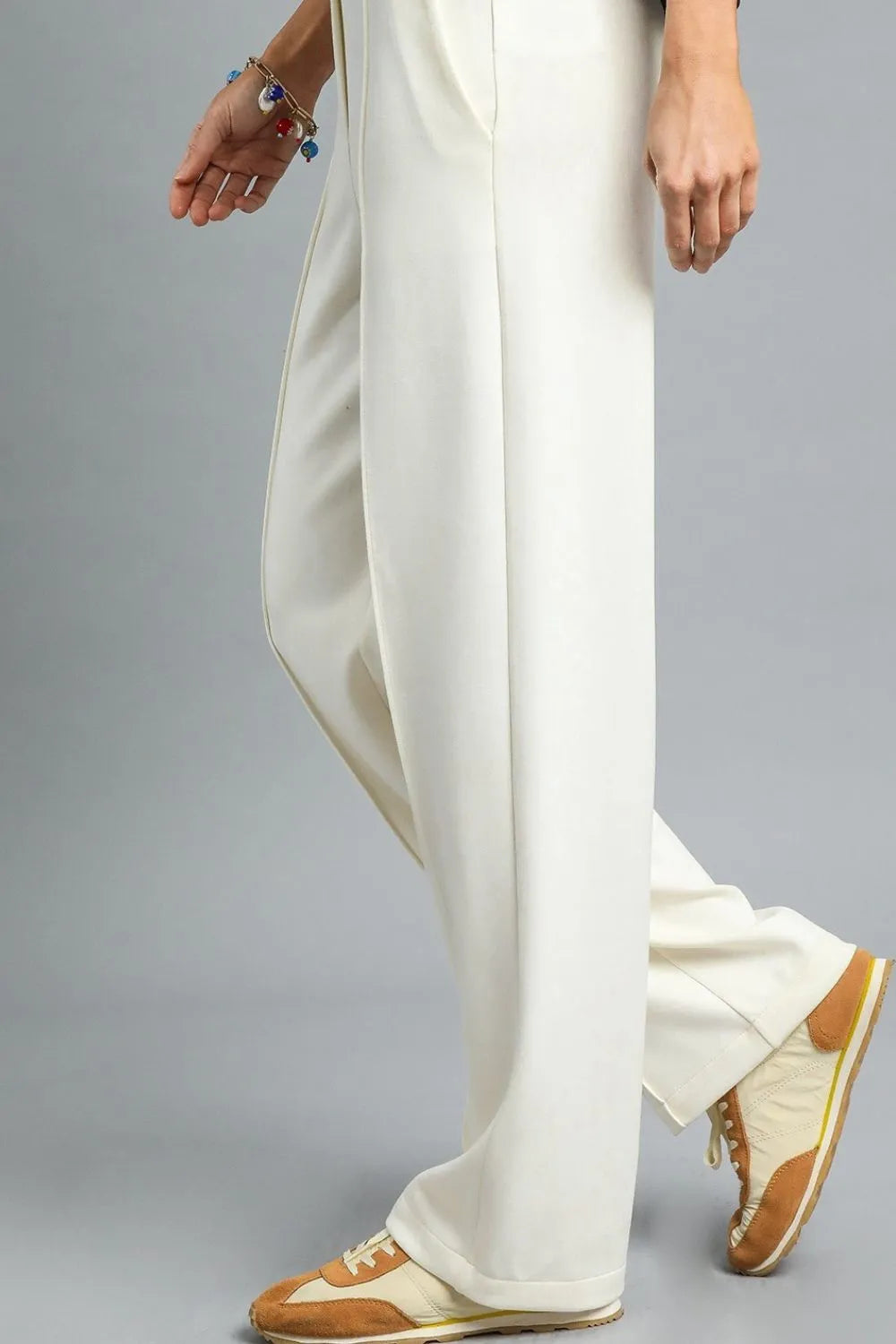 Ivory Umgee High Waisted Wide Leg Pants