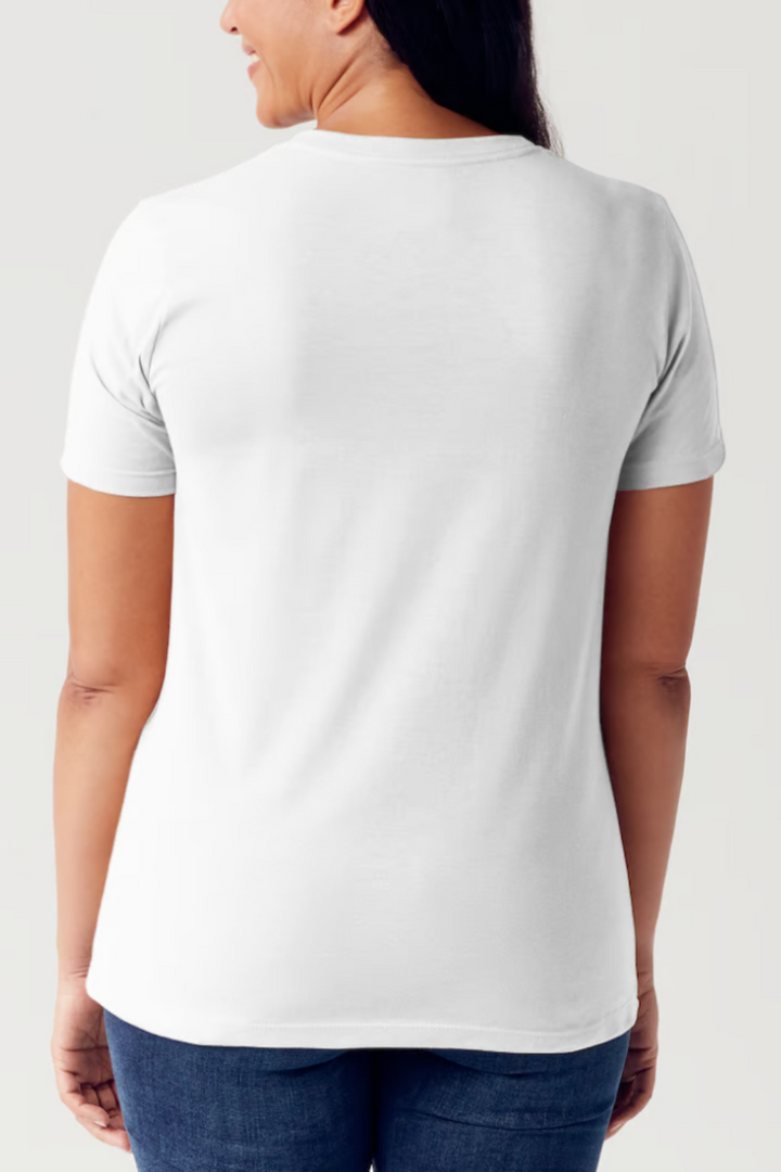 White Simply Love Full Size Slogan Graphic Short Sleeve Tubular T Shirt