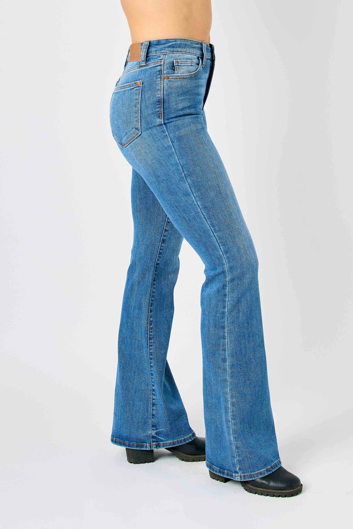 Md Judy Blue Full Size Hw Classic Flare Jeans Plus Size