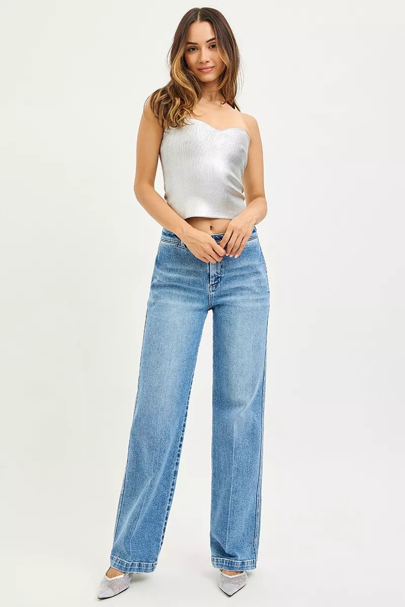 Medium Risen Slouchy Straight Jeans