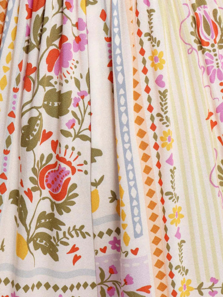 Floral Print Ruffle Strap Jumpsuit